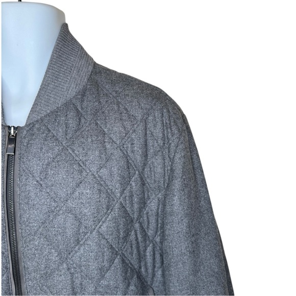 Ermenegildo Zegna Quilted Wool Cashmere Silk Bomber Jacket 56 EU / US 46 XL XXL - Picture 3 of 15